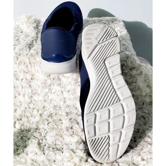 Skechers New Navy Blue SlipIn Sneaker Mens Size 10 Dadcore Cabincore - Picture 5 of 10